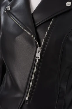 Femme LAMARQUE PASCALE | Fitted Faux Leather Jacket