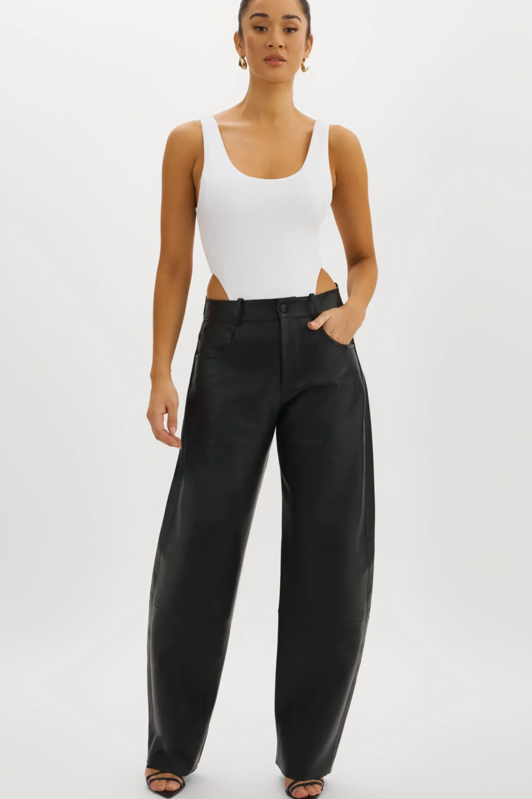 Femme LAMARQUE RIDA | Pantalon En Cuir Décontracté