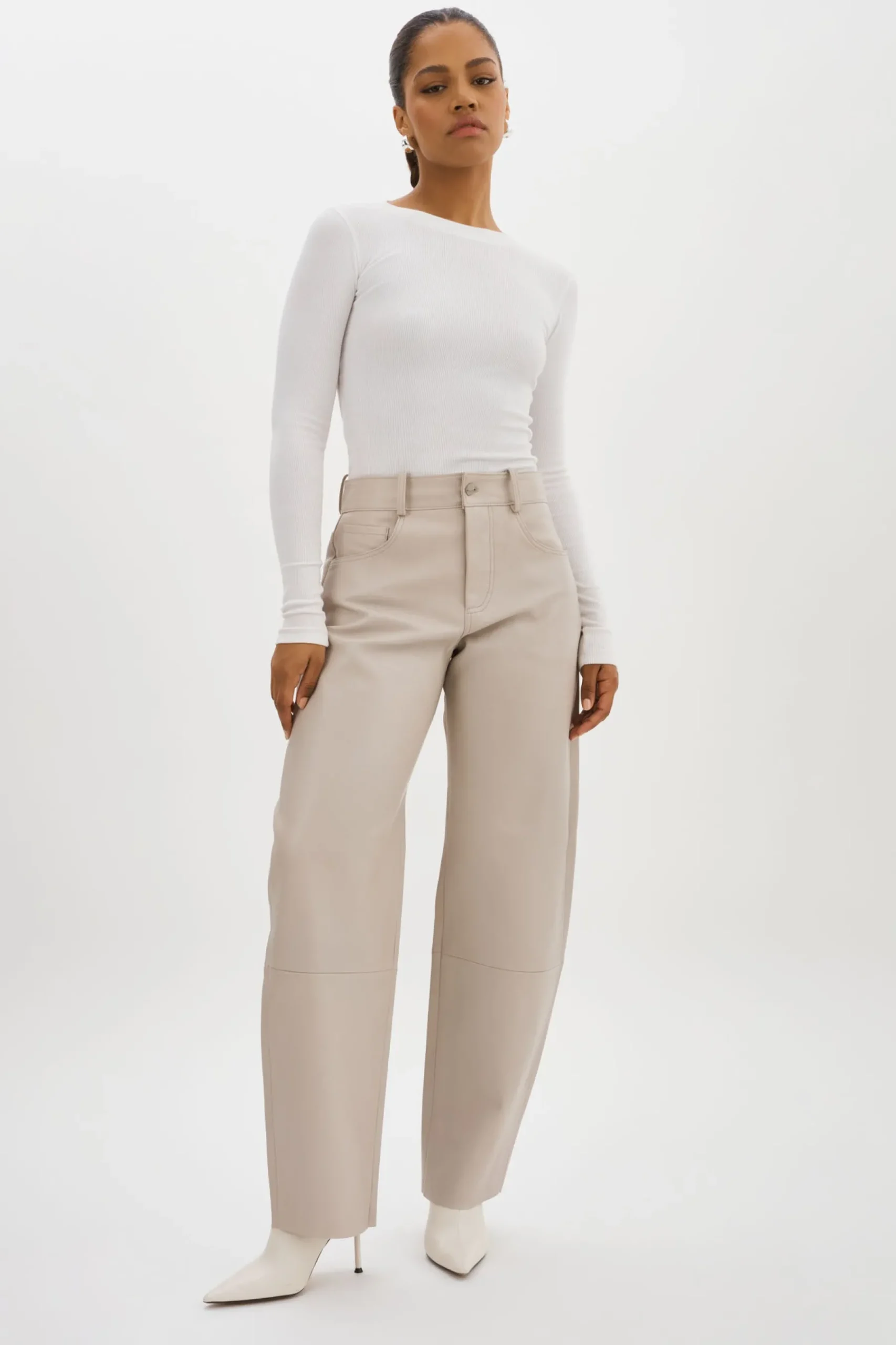 Femme LAMARQUE RIDA | Pantalon En Cuir Décontracté