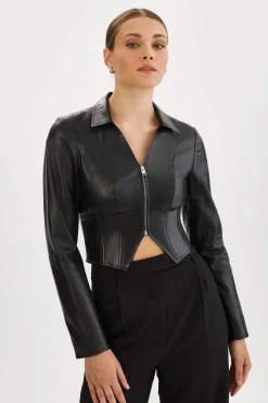 Femme LAMARQUE ROMI | Veste Corset En Cuir