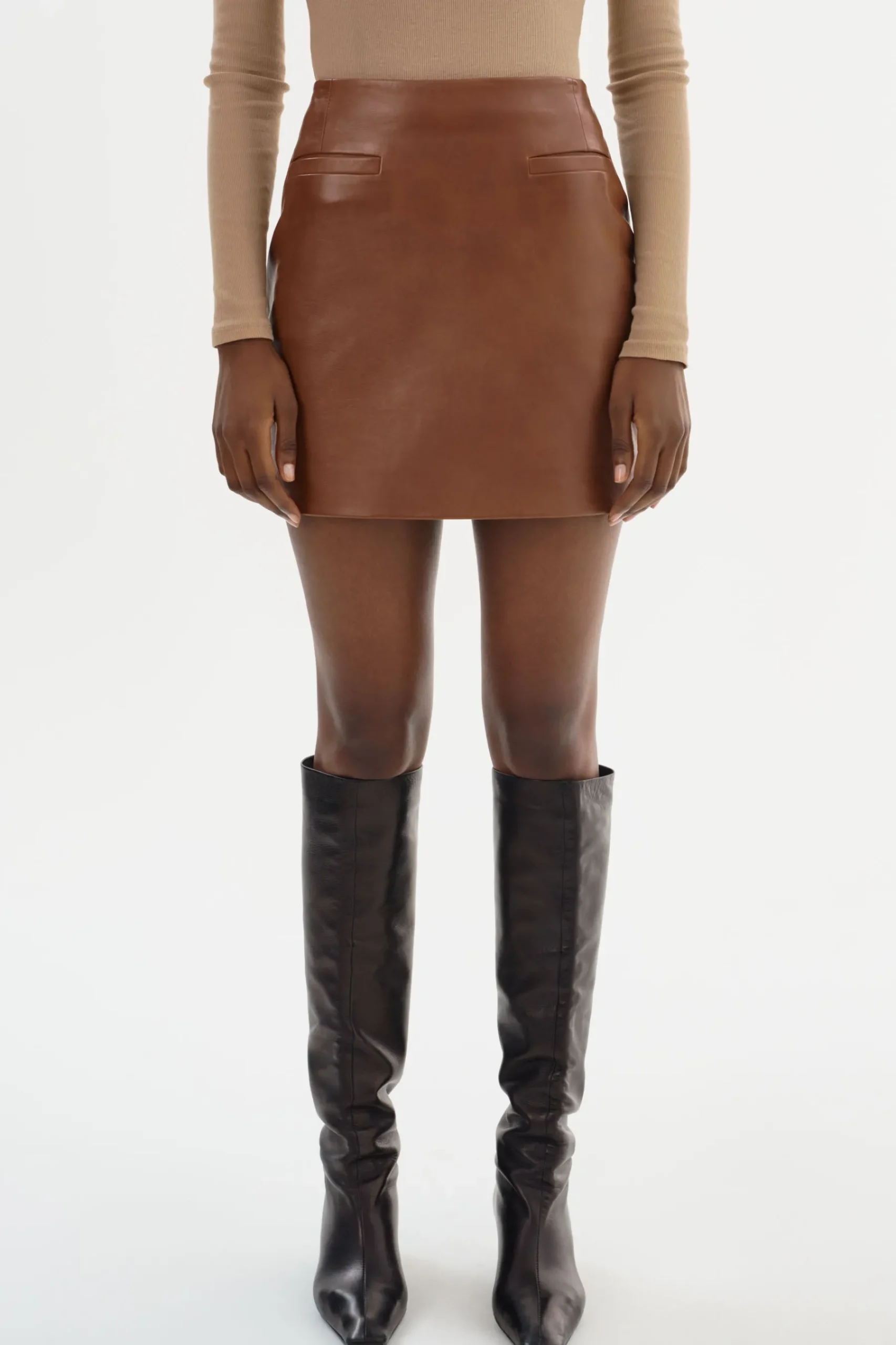 Femme LAMARQUE ROWAN | Minijupe En Cuir