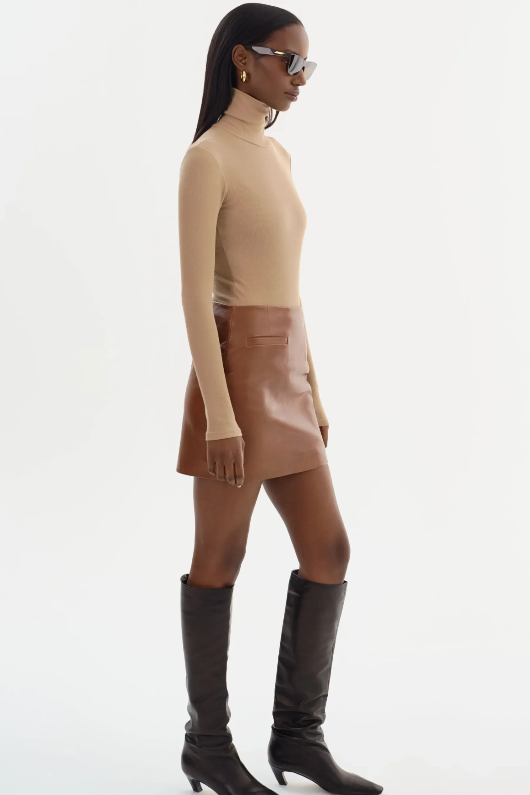 Femme LAMARQUE ROWAN | Minijupe En Cuir