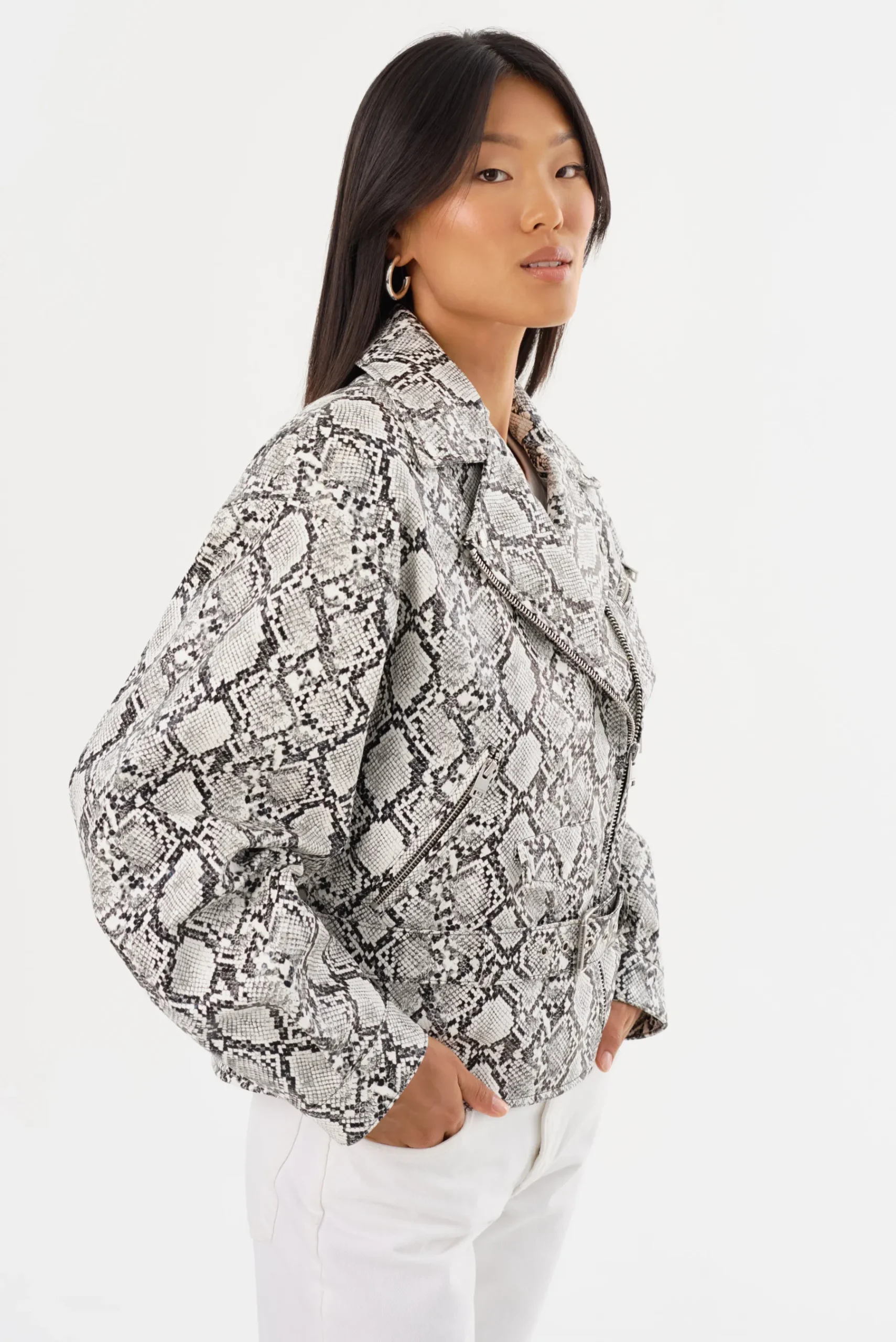 Femme LAMARQUE SHELIA | Faux Leather Biker Jacket