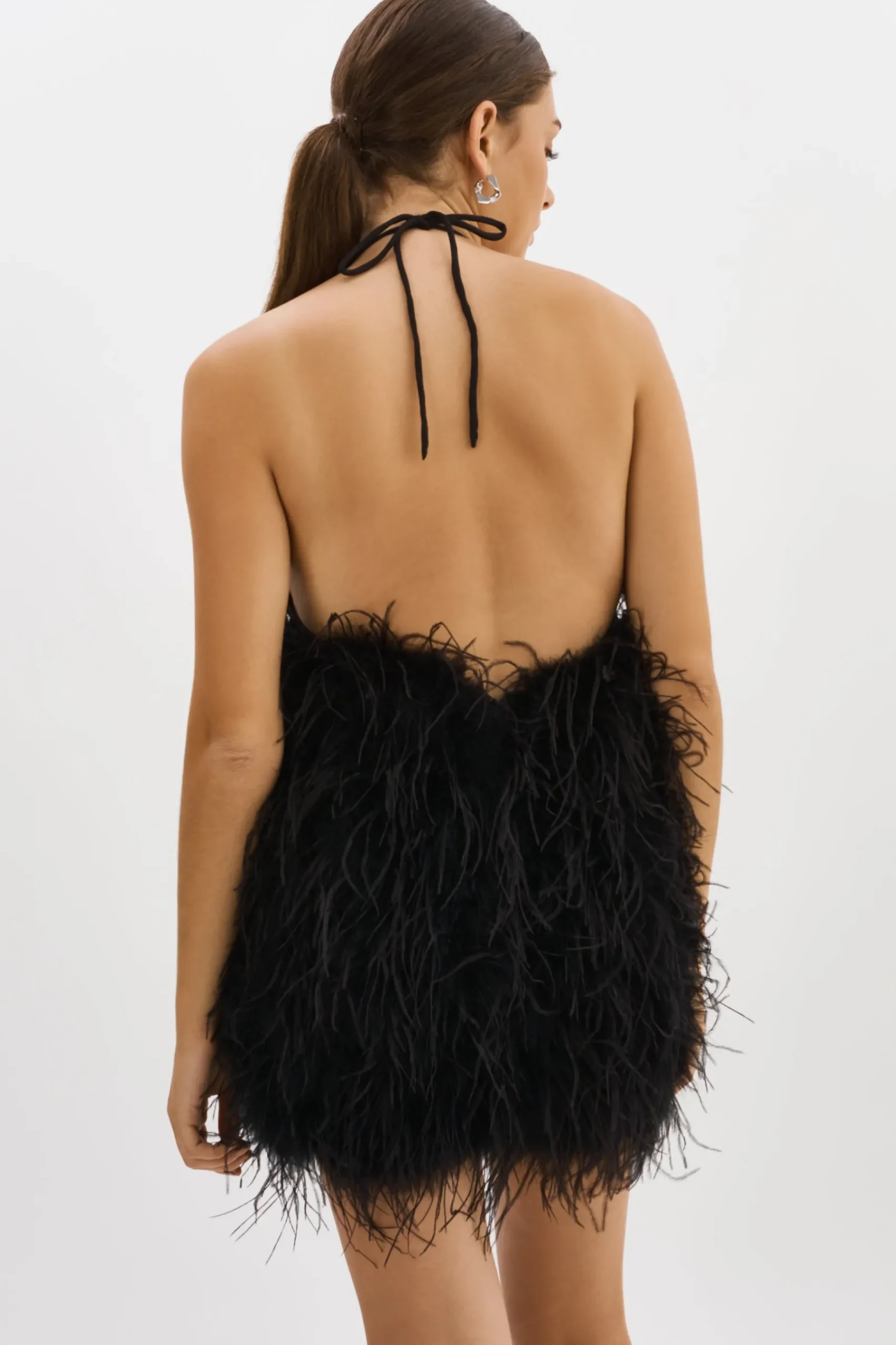 Femme LAMARQUE SOLVEIG Robe à Plumes