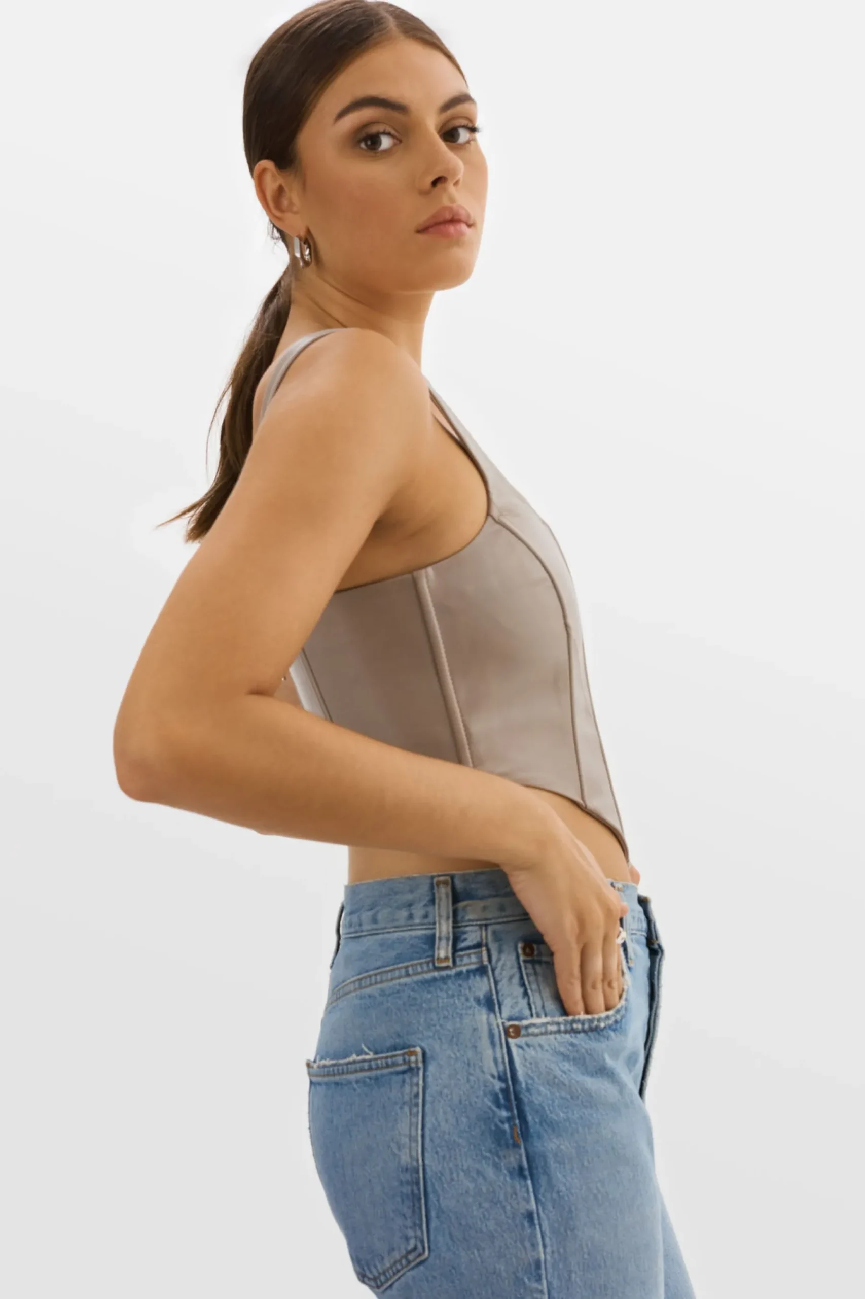 Femme LAMARQUE TABIA | Corset En Cuir