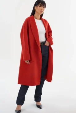 Femme LAMARQUE THARA | Manteau En Laine à Col Châle