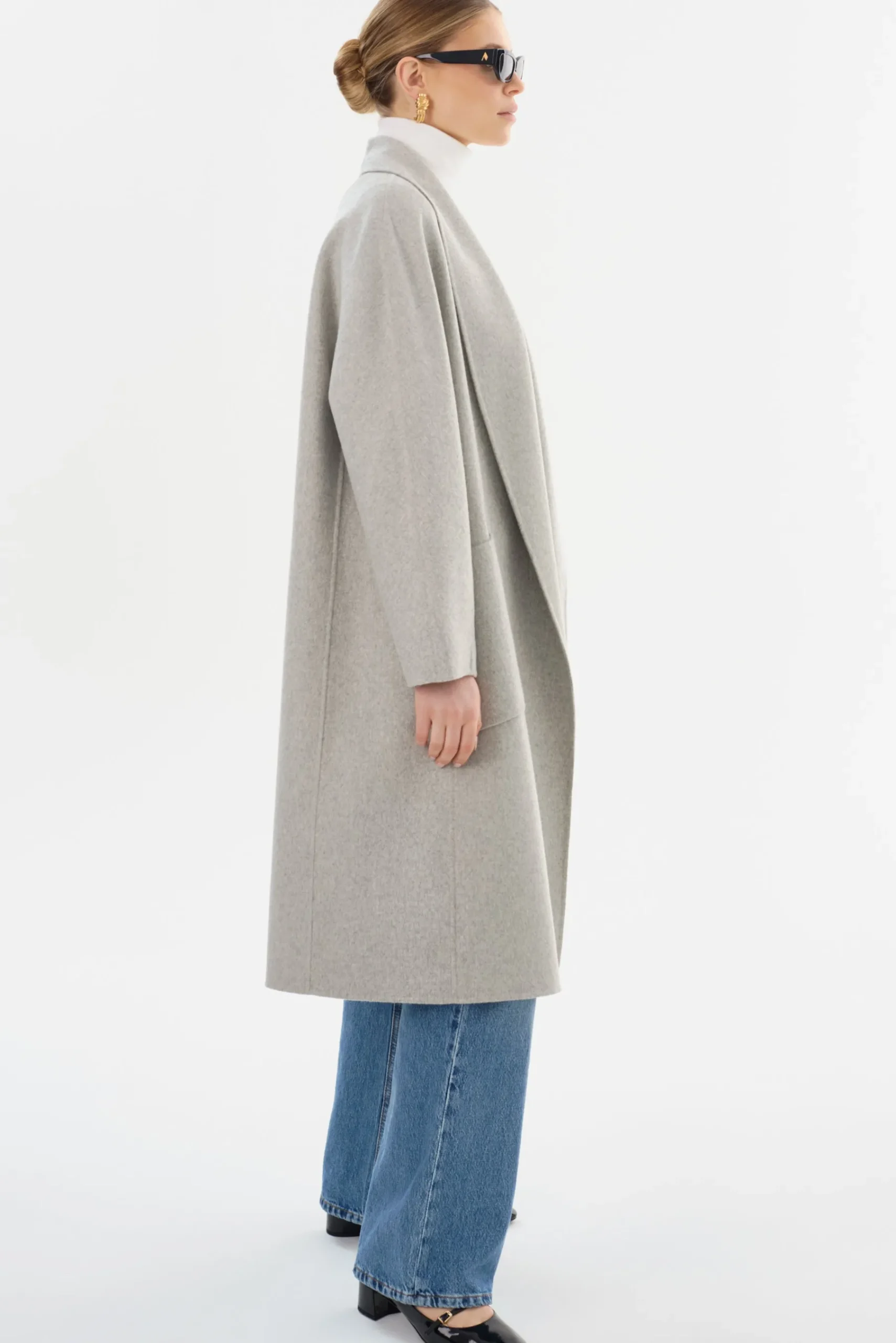 Femme LAMARQUE THARA | Manteau En Laine à Col Châle