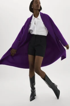 Femme LAMARQUE THARA | Manteau En Laine à Col Châle