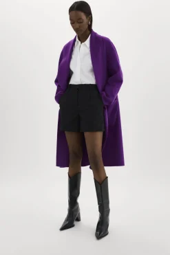 Femme LAMARQUE THARA | Manteau En Laine à Col Châle