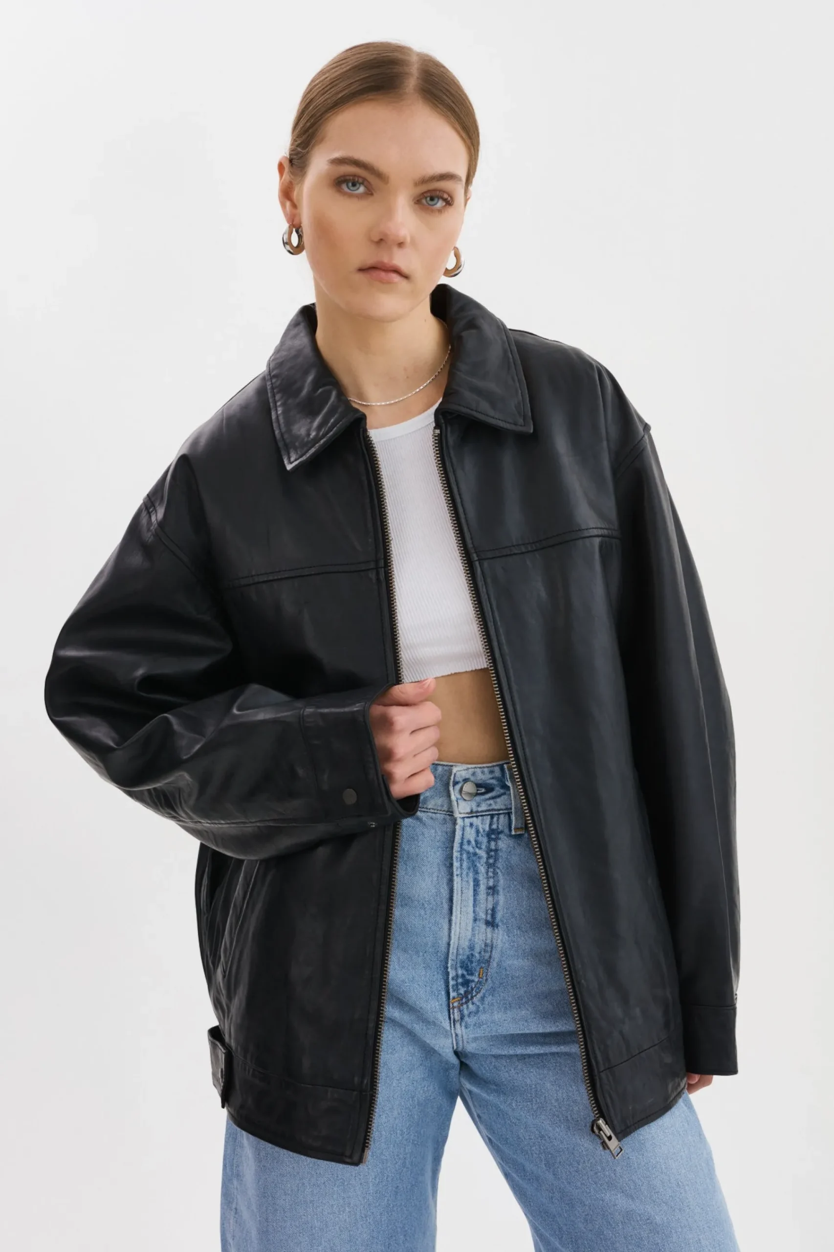 Femme LAMARQUE THEIA | Manteau Aviateur En Cuir