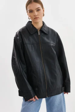 Femme LAMARQUE THEIA | Manteau Aviateur En Cuir
