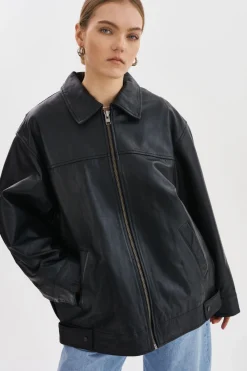 Femme LAMARQUE THEIA | Manteau Aviateur En Cuir