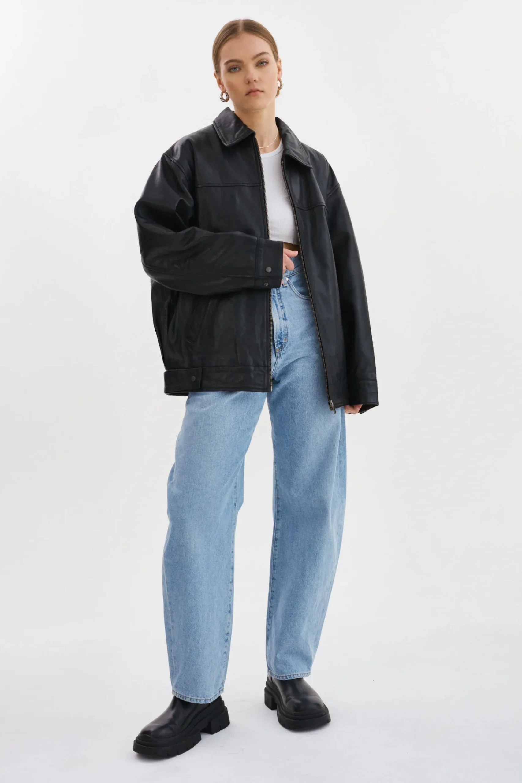 Femme LAMARQUE THEIA | Manteau Aviateur En Cuir