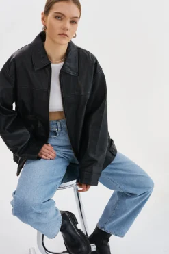 Femme LAMARQUE THEIA | Manteau Aviateur En Cuir