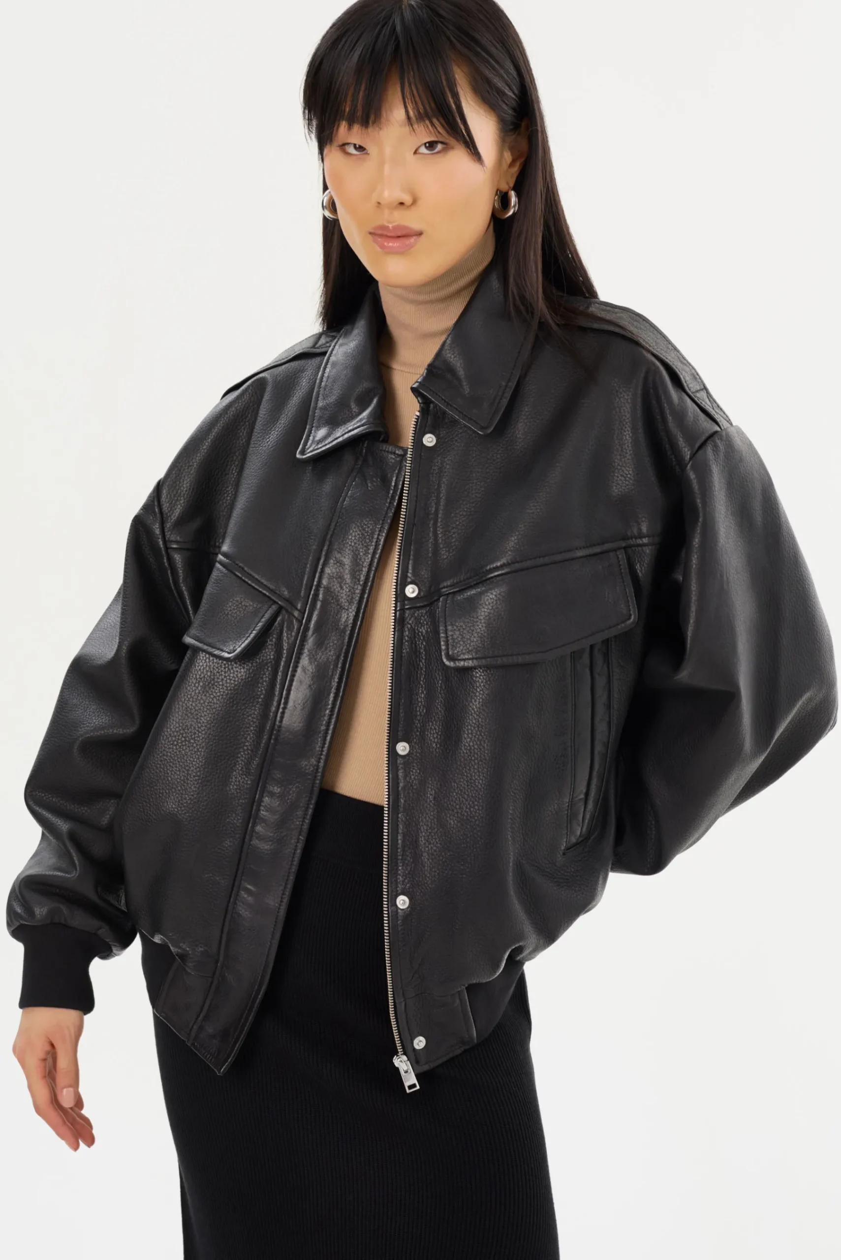 Femme LAMARQUE TREVANNA | Leather Bomber Jacket