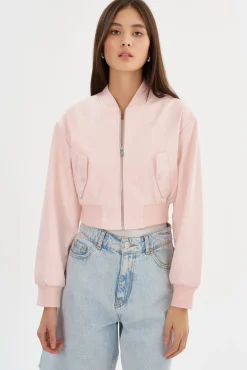 Femme LAMARQUE Éveline | Bomber Court En Similicuir