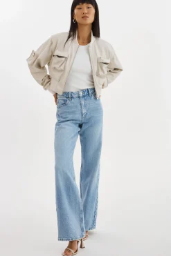 Femme LAMARQUE XAIA | Blouson Aviateur Convertible En Simili Cuir