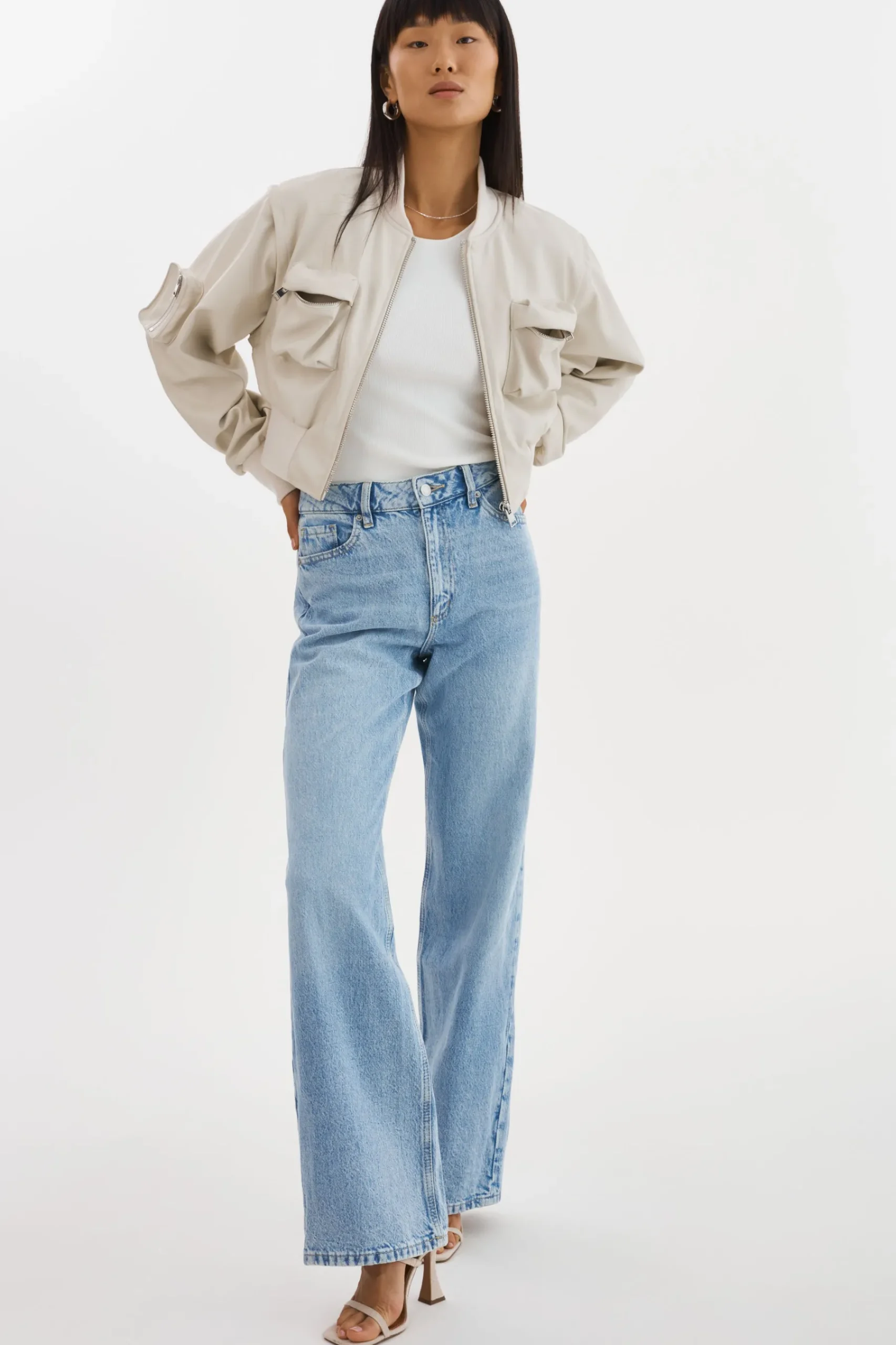 Femme LAMARQUE XAIA | Blouson Aviateur Convertible En Simili Cuir