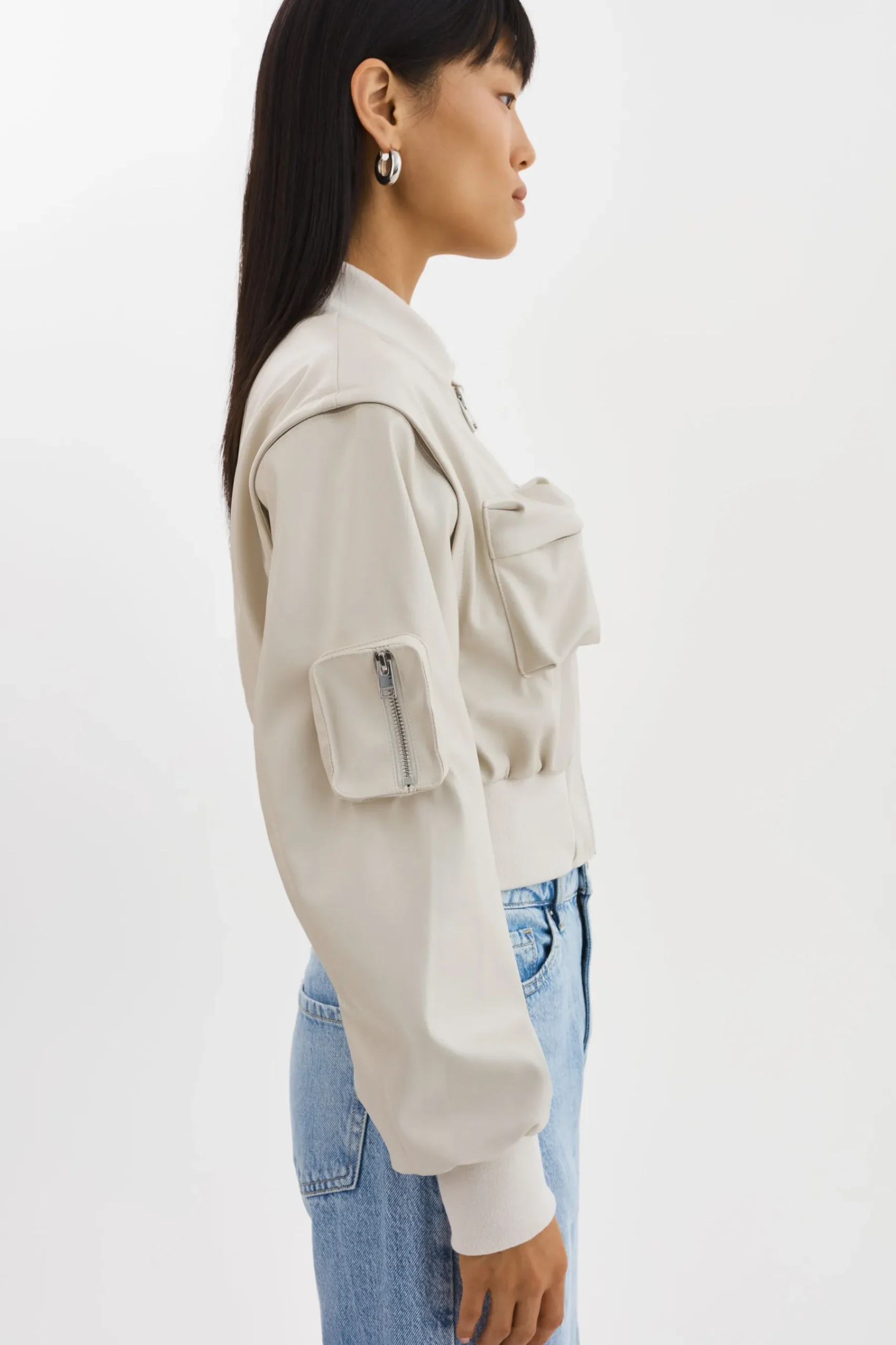 Femme LAMARQUE XAIA | Blouson Aviateur Convertible En Simili Cuir