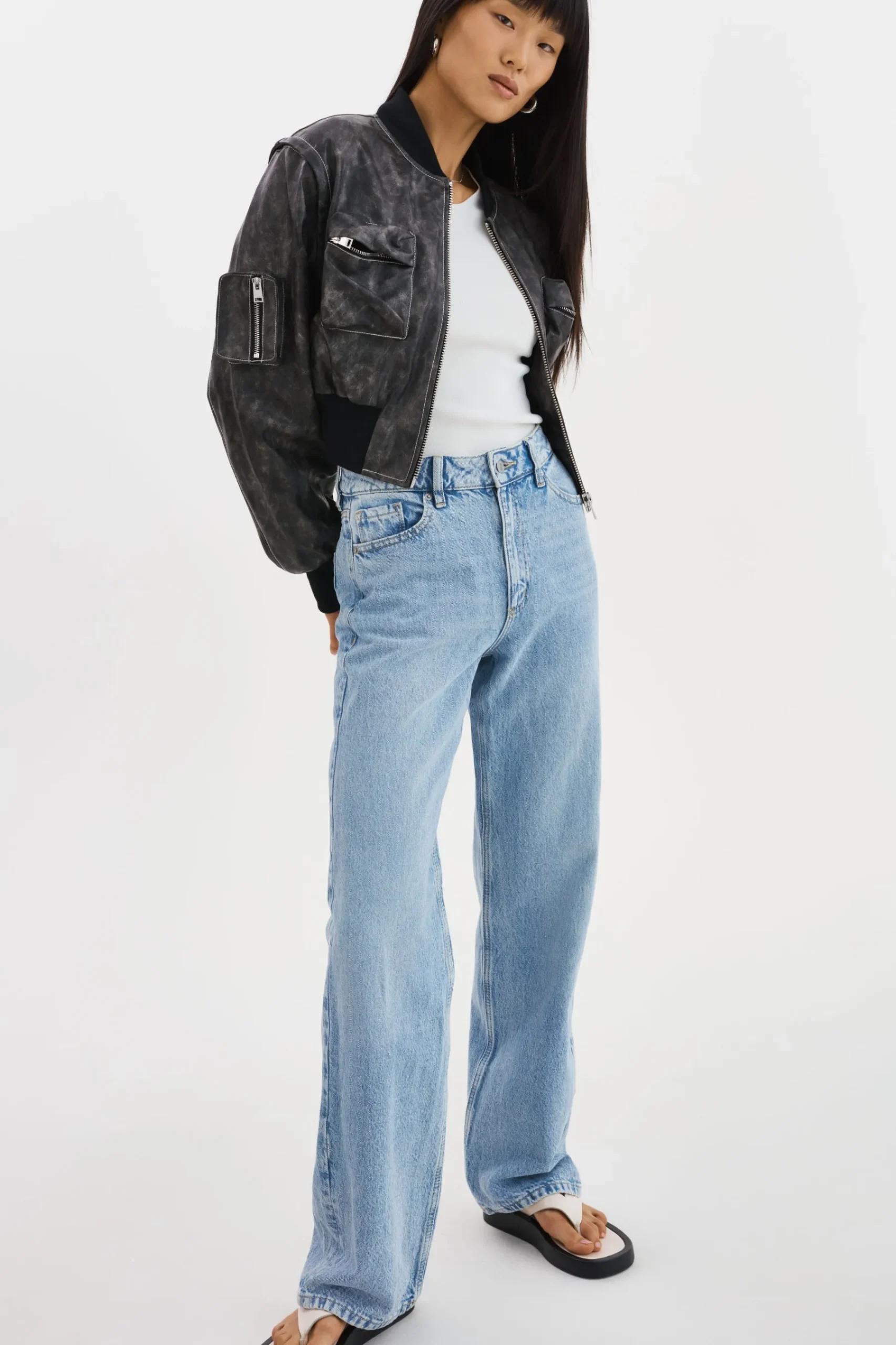 Femme LAMARQUE XAIA | Blouson Aviateur Convertible En Simili Cuir