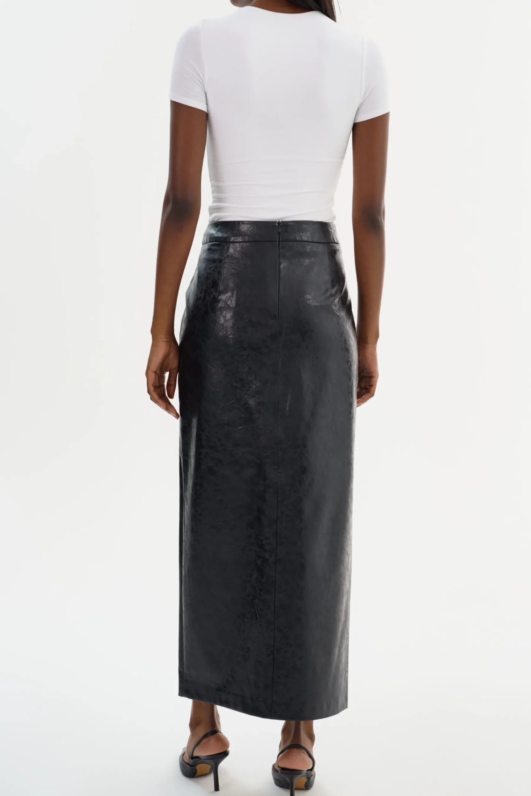 Femme LAMARQUE YVETTE | Faux Leather Maxi Skirt