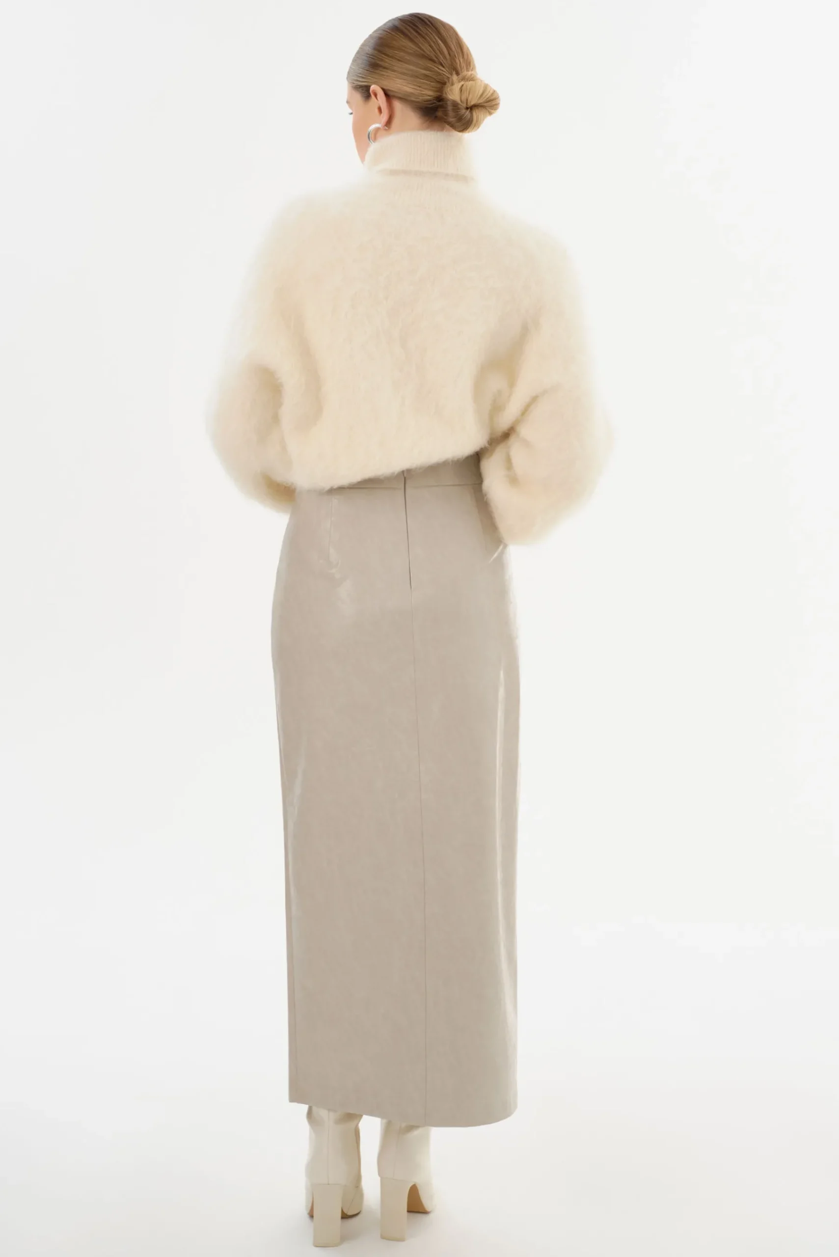 Femme LAMARQUE YVETTE | Faux Leather Maxi Skirt