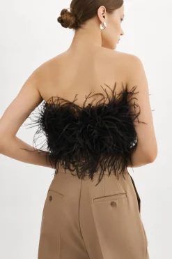 Femme LAMARQUE ZAINA | Bustier De Plumes