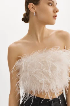 Femme LAMARQUE ZAINA | Bustier De Plumes