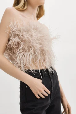 Femme LAMARQUE ZAINA | Bustier De Plumes