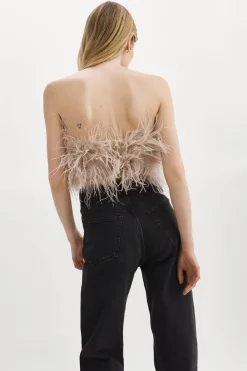 Femme LAMARQUE ZAINA | Bustier De Plumes