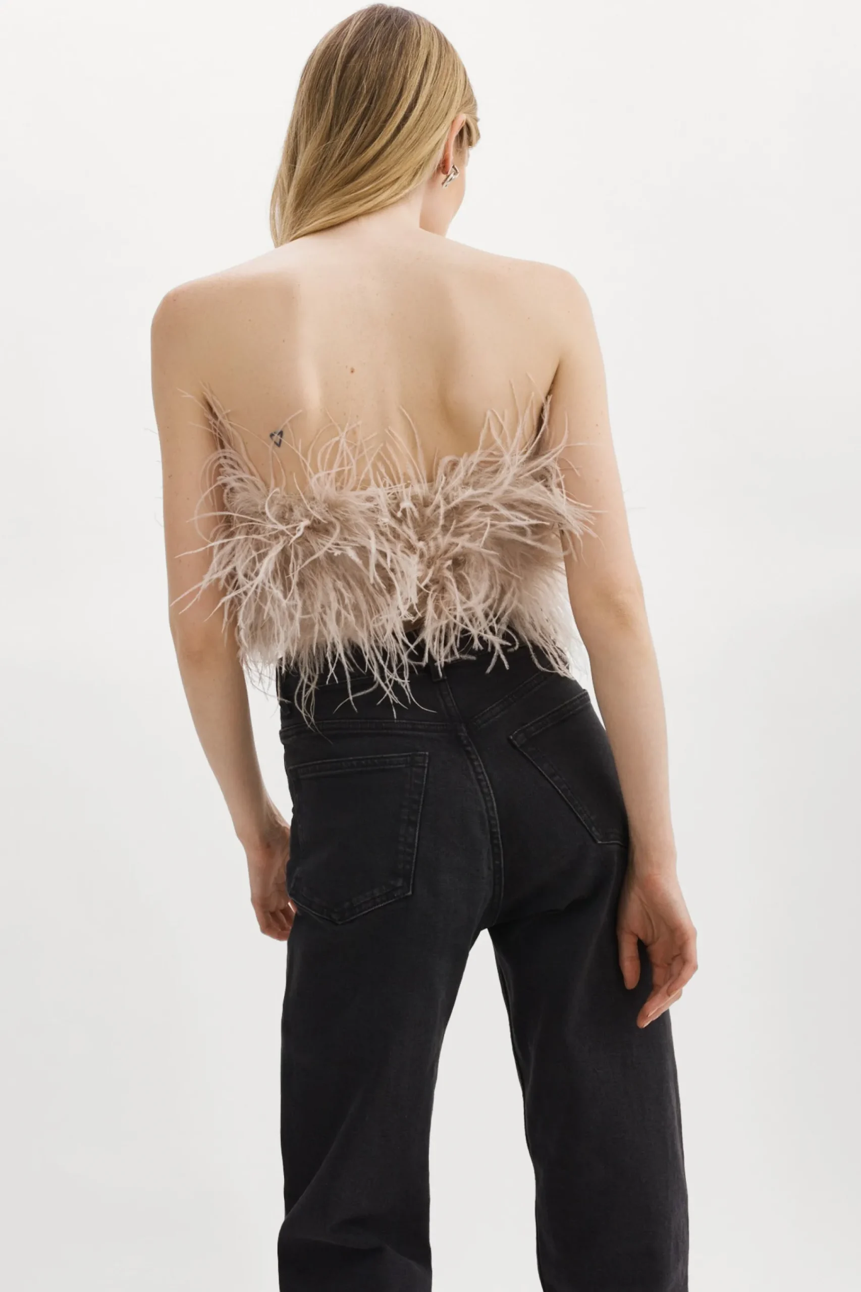 Femme LAMARQUE ZAINA | Bustier De Plumes