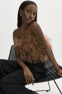 Femme LAMARQUE ZAINA | Bustier De Plumes