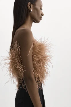 Femme LAMARQUE ZAINA | Bustier De Plumes