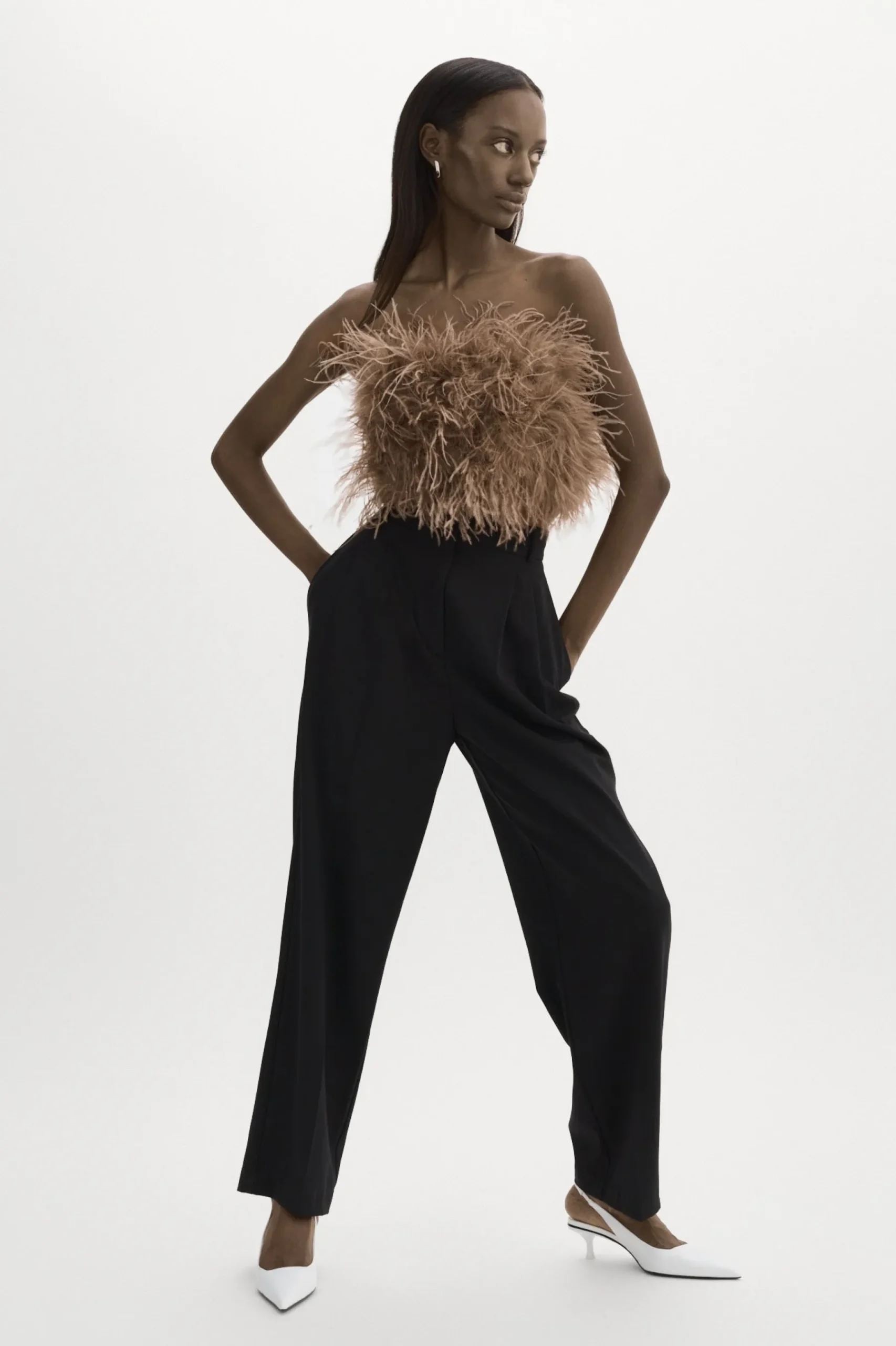 Femme LAMARQUE ZAINA | Bustier De Plumes