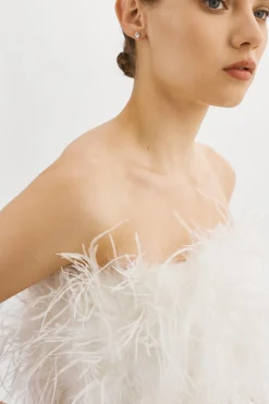 Femme LAMARQUE ZAINA | Bustier De Plumes