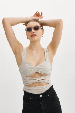 Femme LAMARQUE ZÉLA | Camisole Froncée à Découpes