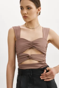 Femme LAMARQUE ZÉLA | Camisole Froncée à Découpes